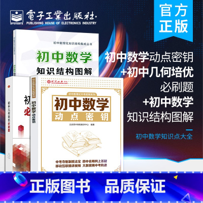 [正版]全3本初中数学动点密钥+初中几何培优必刷题+初中数学知识结构图解 第2版 初中数学知识点大全 初中数学复习教程书