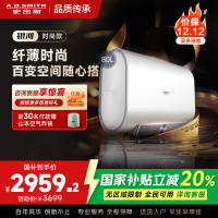 AO史密斯佳尼特新品80L电热水器 健康新升级 储水式扁桶 一级能效速热 超薄双胆 CTE-80HT1S 3000W