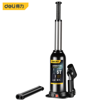 得力(deli)调杆液压千斤顶 立式千斤顶 机械起重工具 5T DL-BC5T 单位/个