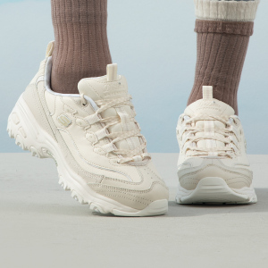Skechers/斯凯奇女鞋厚底复古熊猫鞋轻质缓震休闲鞋 149227-OFWT ...