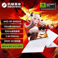 [政府补贴]机械革命(MECHREVO)机械革命蛟龙16Pro游戏本 R9-8940HX 5060 300Hz 32G+1T 琉璃白 学生游戏笔记本电脑