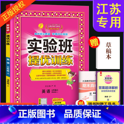 英语 三年级上 [正版]2024 实验班英语三年级上译林版 实验班提优训练三年级上册江苏教版小学专项训练同步练习册必刷题