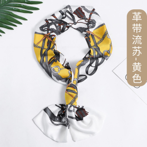 美帮汇丝巾女小长条百搭春秋长款小领巾细窄搭西装丝巾包包绑带窄巾