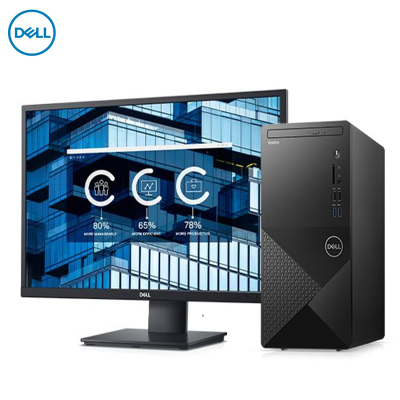 戴尔（DELL）成就Vostro3000系列全新英特尔十代处理器更强性能商用办公家用娱乐台式机电脑整机27英寸屏（Inteli3-101004GB1TB集显）