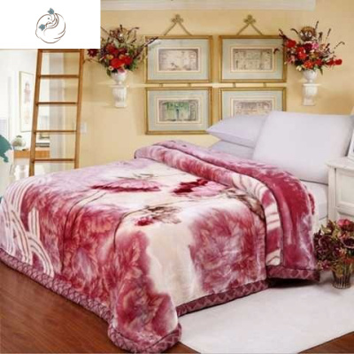 送包装双层加厚拉舍尔毛毯盖毯春秋冬季毛毯婚庆单双人学生午睡毯舒适主义