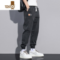 YANXU干活穿的裤子耐磨耐脏长裤夏季男士宽松大码束脚工装裤休闲牛仔裤