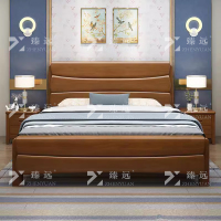 臻远 ZY-X166 实木床抽屉款 1.8m+2个床头柜+床垫