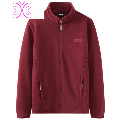 YUANSU加肥加大码加厚抓绒衣男装户外开衫抓绒外套立领保暖摇粒绒夹克