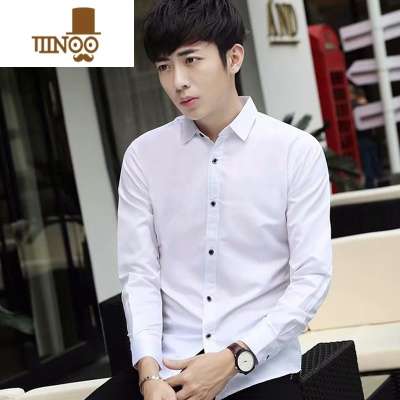 YANXU秋季牛仔衬衫男生长袖衬衣服韩版潮流帅气外套2023新款工装寸衫