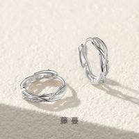 s999足银荆棘树枝耳扣女款韩版潮流森系耳环日韩个性轻奢耳饰批发