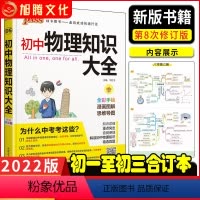 [正版]绿卡2022版初中物理知识大全 初一二三789年级中考物理公式物理解题思路实用分析易错归纳总结漫画图解四思维导
