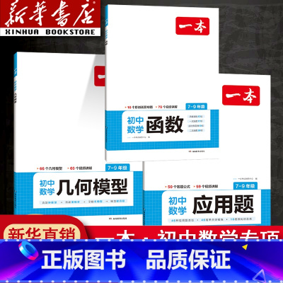 初中数学几何模型 全国通用 [正版]2024初中数学几何模型数学函数应用题中考数学必刷题数学专项训练国一八年级九年级中考