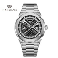 天王表 X系列2.0钢带男表镂空机械表夜光潮流时尚手表51244