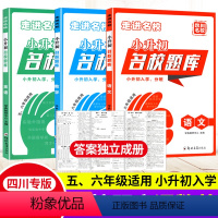 [四川名校题库 3本]语数英 小学升初中 [正版]四川名校题库 2024年小升初语文数学英语 小学升初中入学分班招生卷子