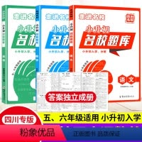 [四川名校题库 3本]语数英 小学升初中 [正版]四川名校题库 2024年小升初语文数学英语 小学升初中入学分班招生卷子