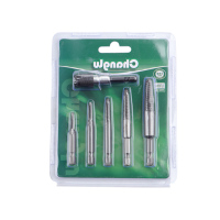 长鹿 六角柄断头螺丝取出器6PCS细(带接头) 6PCS