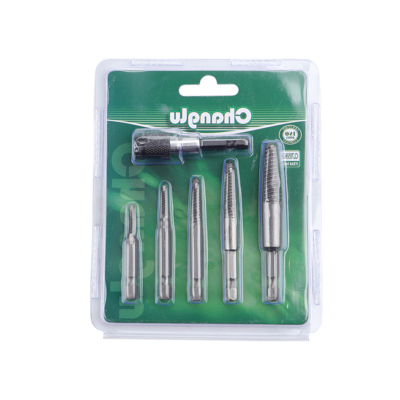 长鹿 六角柄断头螺丝取出器6PCS细(带接头) 6PCS