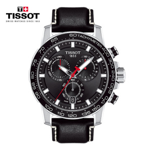 天梭(TISSOT)瑞士手表 速敢系列皮带炫酷黑盘独特大气男士石英表T125.617.16.051.00 礼物 T125.617.16.051.00