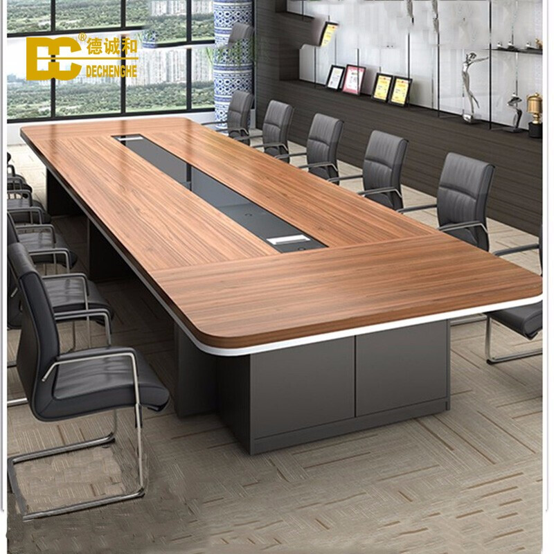 德诚和 中型型简约板式会议桌DCH- HYZ010款3.6米长 3600*1500*750mmH张