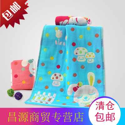 宝宝纱布毛巾全棉汗巾婴儿面巾纯棉超柔软吸水儿童洗脸毛巾长方形