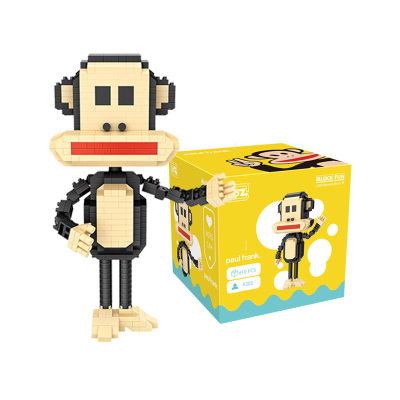 LOZ俐智积木ins网红大嘴猴/抖音小黄鸭拼插积木拼装儿童玩具益智早教不兼容乐高积木