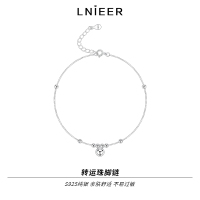 925纯银转运珠脚链女夏性感脚踝链足饰品2025新款潮ins高级感足链送女朋友老婆情人节七夕生日礼物