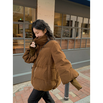 年棉衣女冬韩版宽松加厚灯芯绒外套时尚棉袄设计感潮流棉服