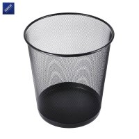安居先森金属网面垃圾桶纸篓 圆形中号