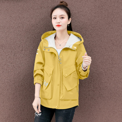 班俏BANQIAO韩版宽松休闲百搭风衣上衣2020秋季新款女装时尚气质中长款外套