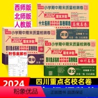 3本](语文+数学)人教版+英语(人教三起点) 三年级下 [正版]2024北师版西师版小学四川重点名校名卷真卷三年