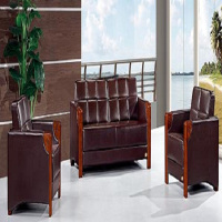 心业2+1办公沙发接待沙发XY-PSF6皮艺沙发茶几 此产品单件不出售批量请联系客服