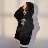 [2.5折价84元]唐狮圆领加绒卫衣女新款减龄印花时尚百搭韩系慵懒风上衣
