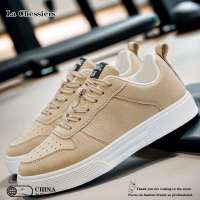 La Chessiers2024新款春秋透气运动休闲板鞋舒适轻便百搭潮鞋子男款厚底男鞋