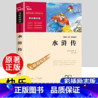 [五年级下]水浒传 [正版]四大名著原著全套4册小学生版西游记红楼梦三国演义水浒传儿童青少年版5年级五下快乐读书吧五年级