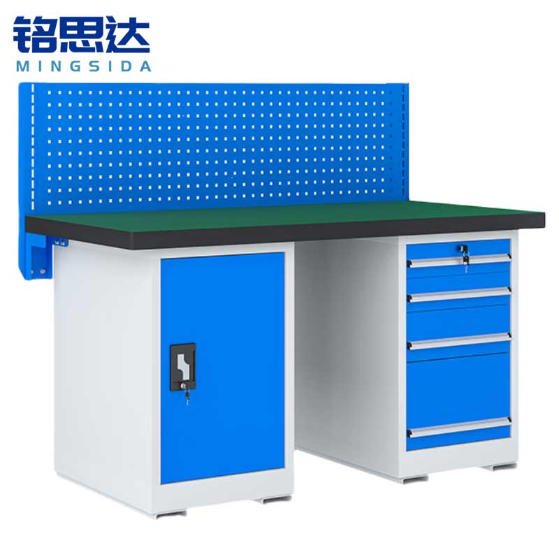 铭思达重型钳工操作台2.1米四抽一门张