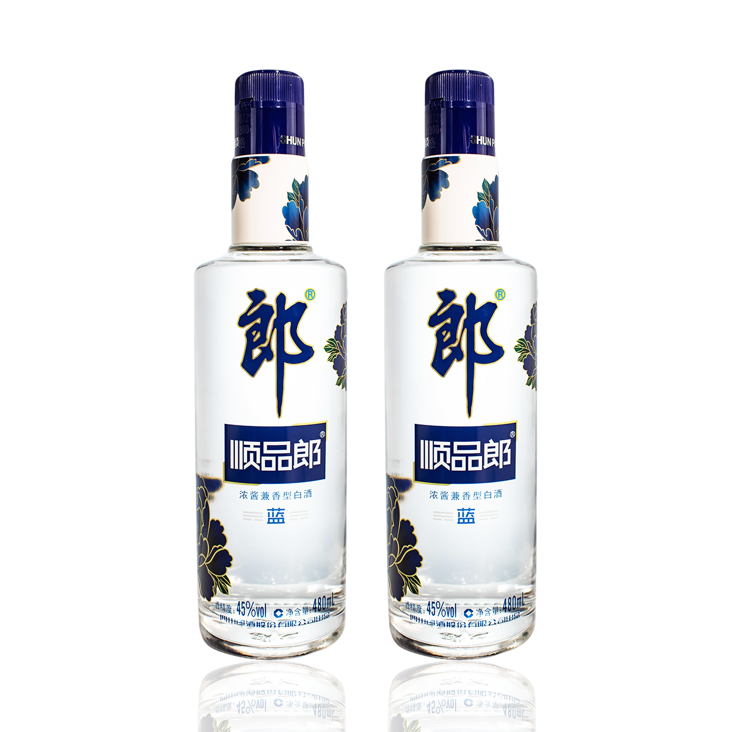 郎酒 顺品郎蓝顺45度480ml*2 浓酱兼香型