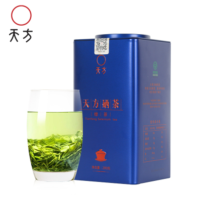 中华特色-池州馆2021年新茶春茶安徽天方茶叶200g特级II硒茶绿茶明前高山烘青绿茶石台硒茶华东