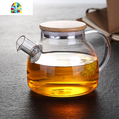 防爆大容量可高温玻璃凉水套装家用大号耐热创意凉白开水杯 FENGHOU 350毫升圆润杯6个凉水壶