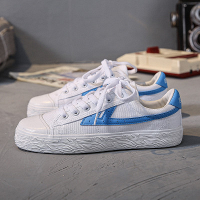 贾乃亮推荐-回力（Warrior）新款帆布鞋女小白鞋百搭运动休闲鞋时尚平底板鞋男