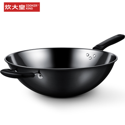 炊大皇（COOKERKING）炒锅DZAF32SY32CM口径家用无涂层高纯度精铁锅明火专用
