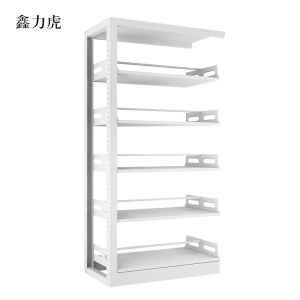 鑫力虎图书馆书架阅览室货架资料档案架钢制书架双面五层副架