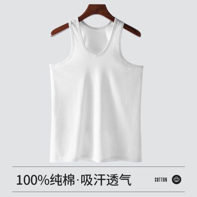 苏选好货-中老年人男士背心男纯棉内穿打底夏季薄款透气老头汗衫爸爸