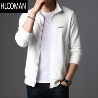 HLCOMAN男士外套2024新款潮流休闲运动中年衣服休闲款男装夹克