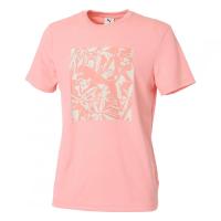 彪马(Puma)女款运动T恤轻便透气时尚印花设计夏季必备上衣