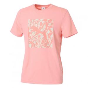 彪马(Puma)女款运动T恤轻便透气时尚印花设计夏季必备上衣