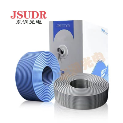 JSUDR东润超六类双屏蔽网线无氧铜305米 +箱