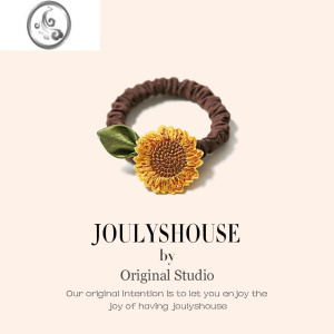 JiMi超仙森系向日葵发圈少女网红发绳可爱甜美扎丸子头简约小清新皮筋 向日葵 均码