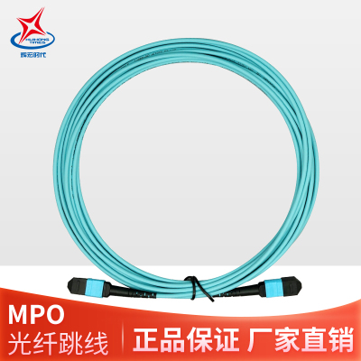 辉宏时代MPO-FC24芯万兆多模OM4光纤跳线40G模块光纤连接线15米