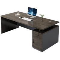 彭梵橡木色办公桌