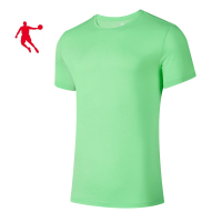 乔丹针织短袖T恤衫 短袖T恤衫 夏季新款针织短袖T恤衫男款短袖T恤KHS23221355(件)(极光绿 2XL码)